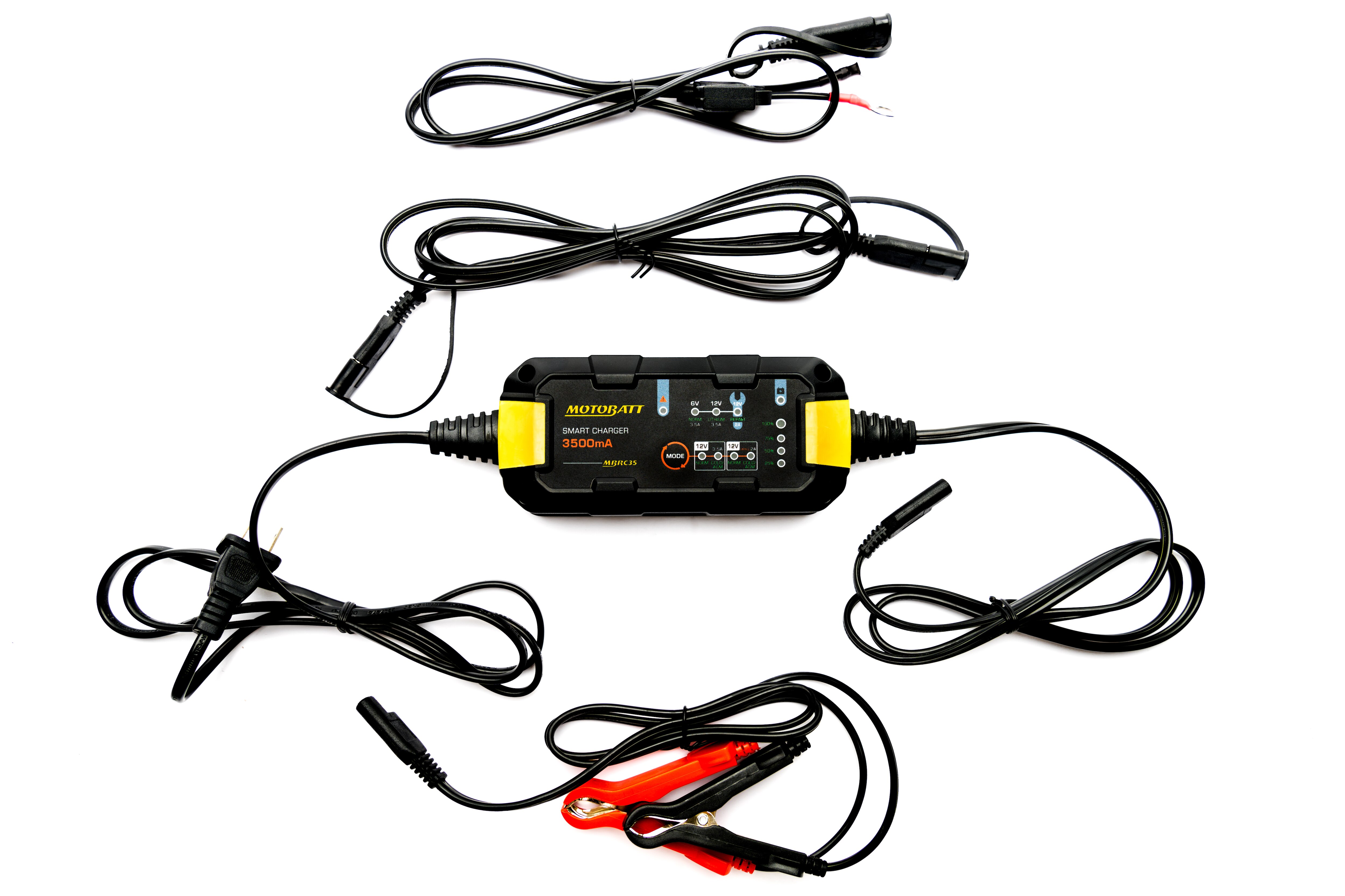 Motobatt MBRC35 6V/12V 3.5 Amp AGM and Lithium Charger Motobatt MBRC35 6V/12V 3.5 Amp AGM and Lithium Charger